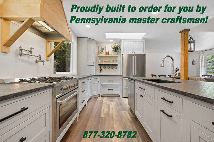 Cabinetry proudly built by Pennsylvania Master Craftsmen
