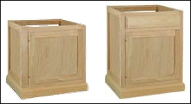Designer Bathroom Vanities For In Cherry Oak And Maple - 30 Inch Unfinished Bathroom Vanity Base Cabinet With Drawers